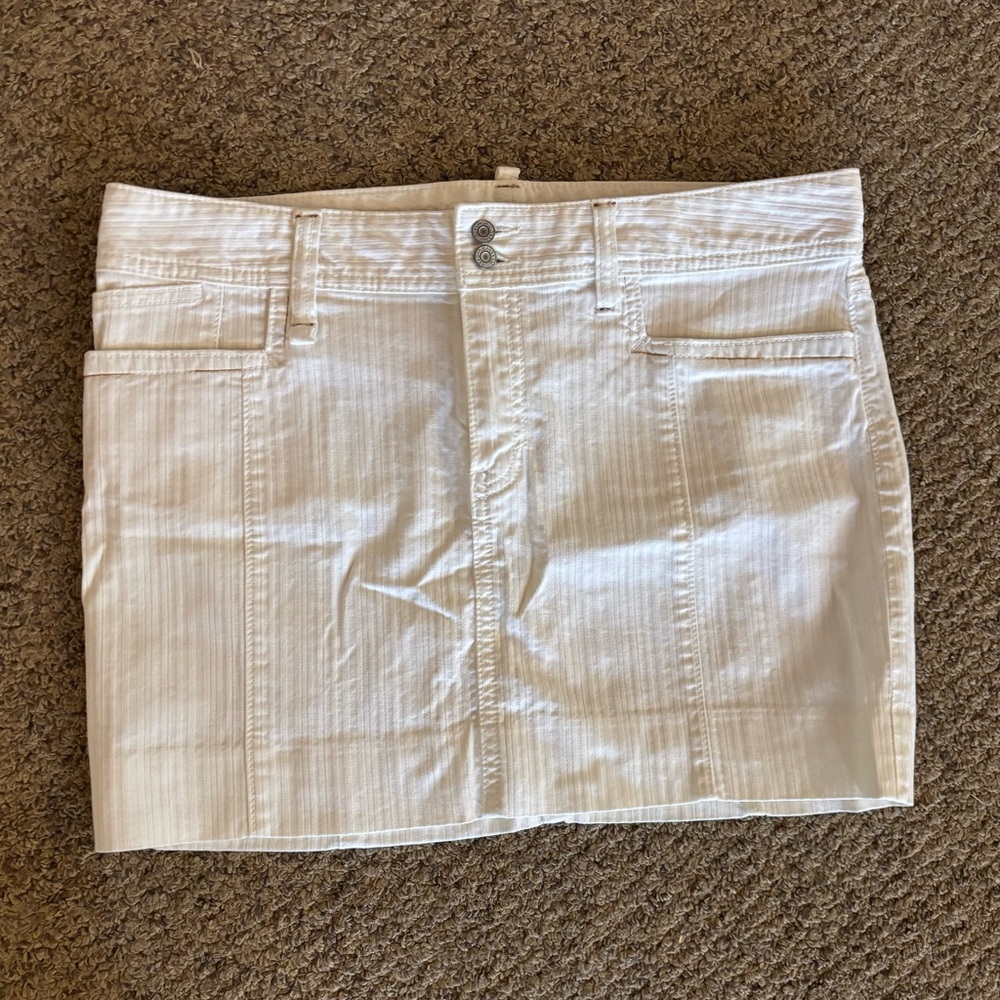 GAP White denim Skirt